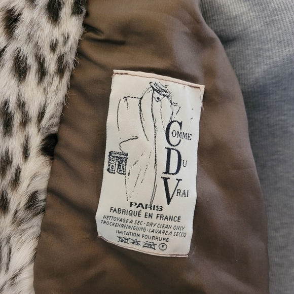 Made in Paris, faux fur Medium 3/4 sleeve jacket - Picture 4 of 6